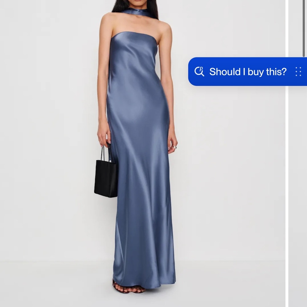 NWT Reformation Slate Blue Dress